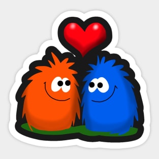 Fuzzy love Sticker